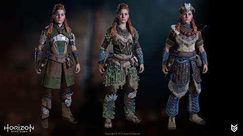 horizon zero dawn all outfits